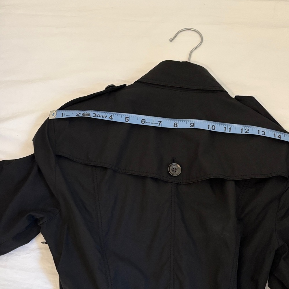 Burberry Brit Black Trench Double-Breasted Mini Dress size US 4 - Picture 12 of 14